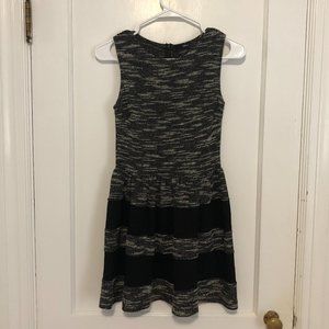 Aqua Sleeveless Striped Dress